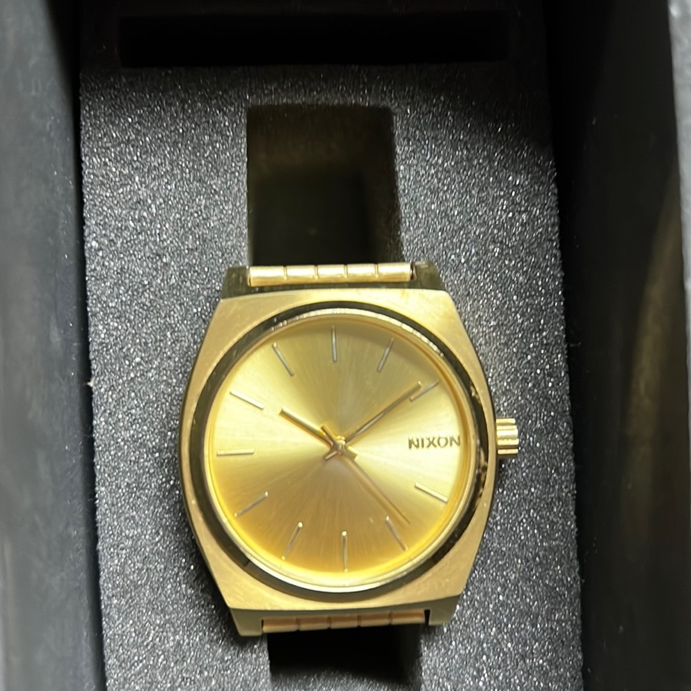 GOLD Nixon watch (adjustable wrist band)